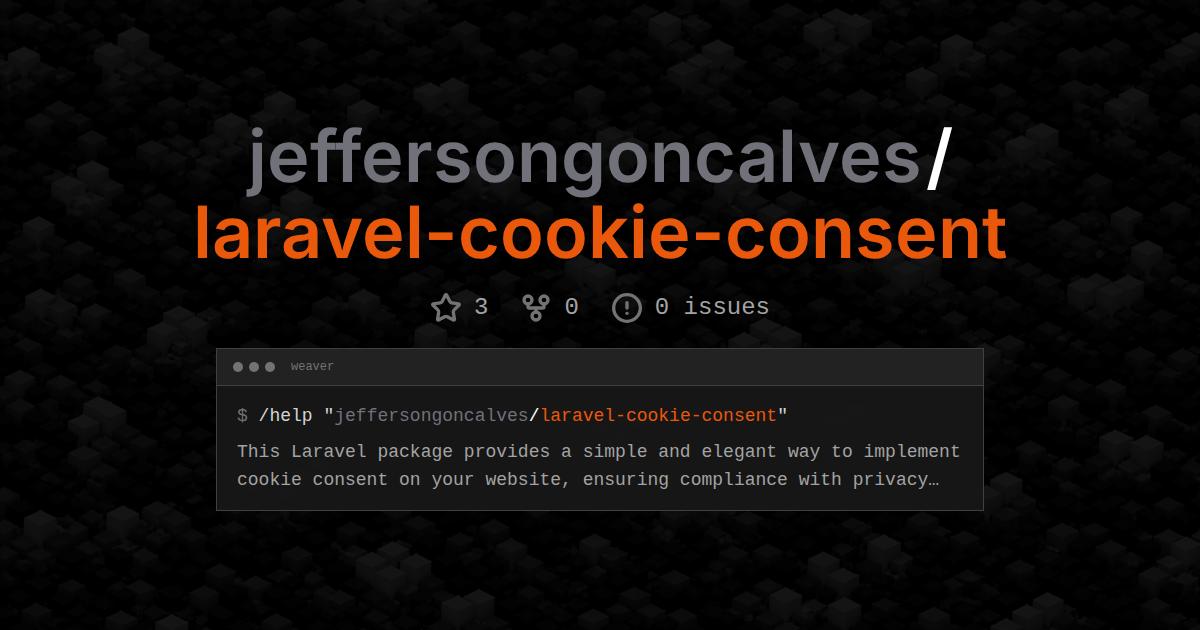 jeffersongoncalves/laravel-cookie-consent