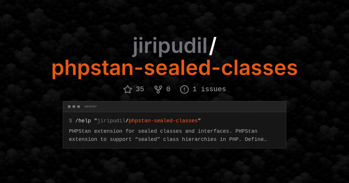 jiripudil/phpstan-sealed-classes