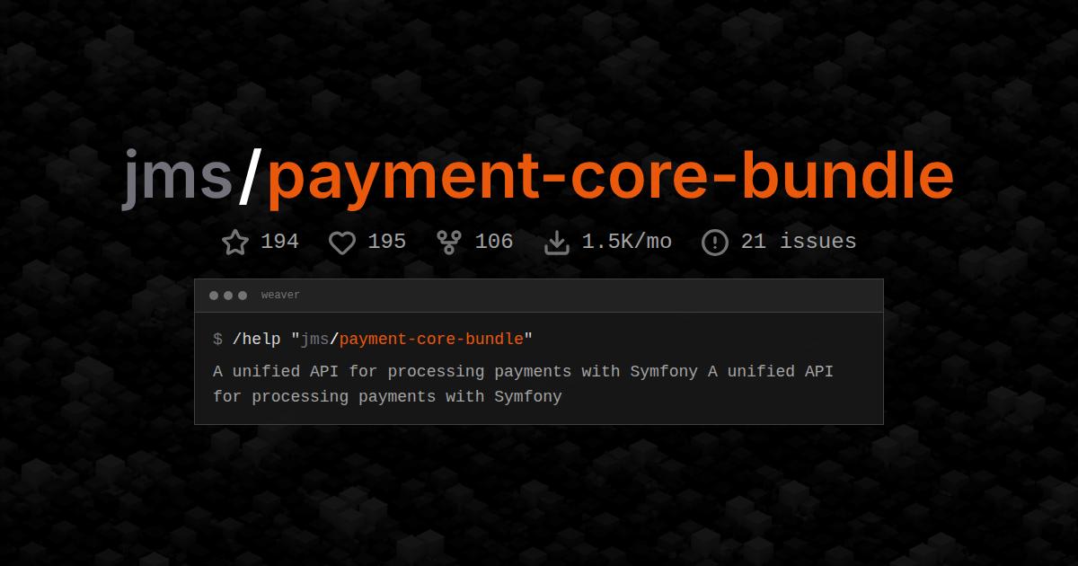 jms/payment-core-bundle
