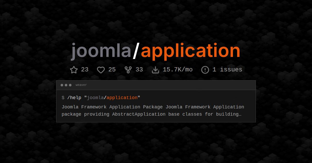 joomla/application