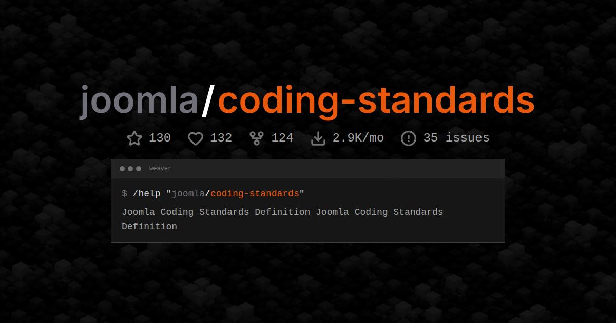 joomla/coding-standards