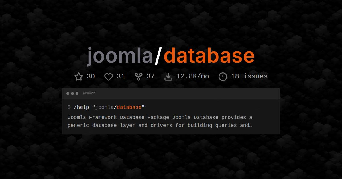 joomla/database