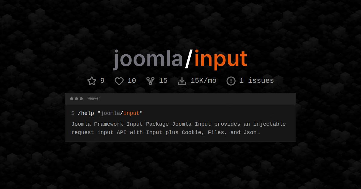 joomla/input