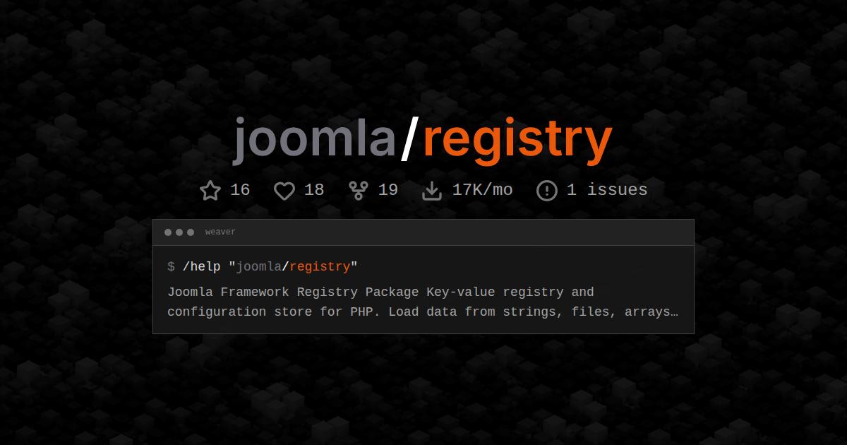 joomla/registry