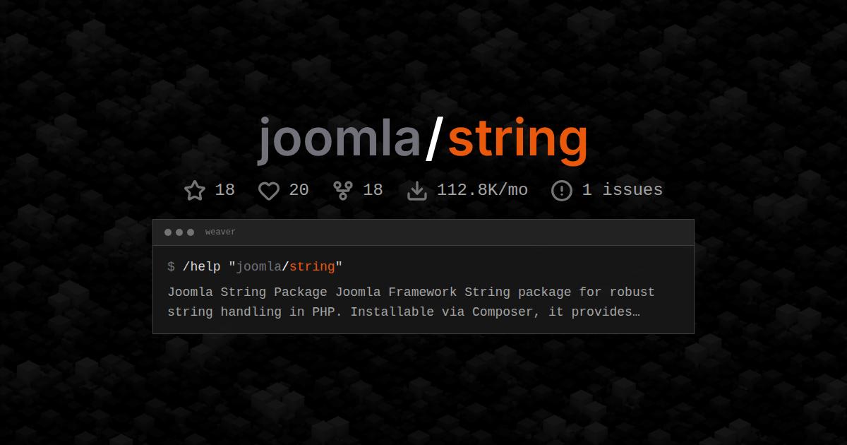 joomla/string