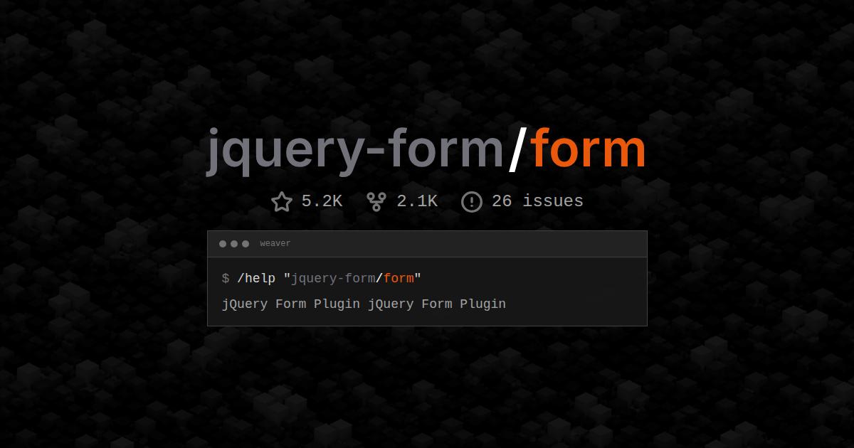 jquery-form/form