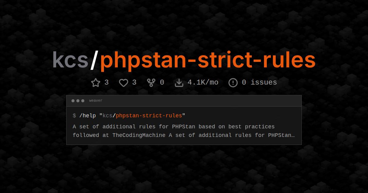 kcs/phpstan-strict-rules