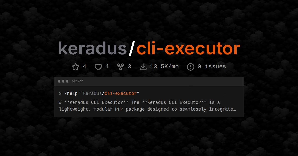 keradus/cli-executor