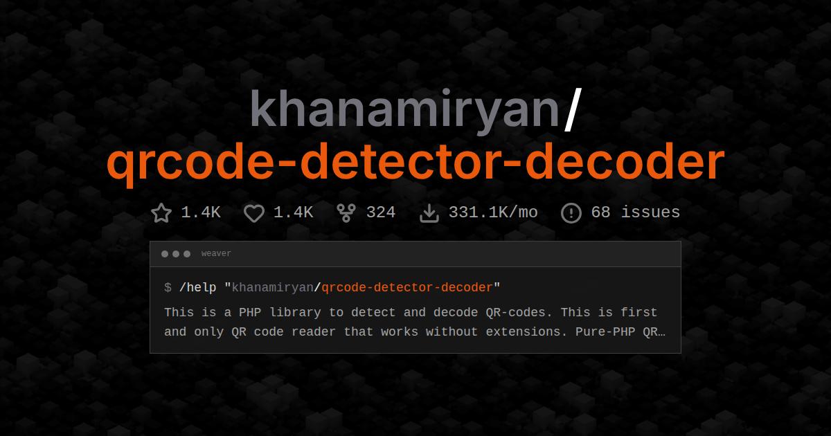 khanamiryan/qrcode-detector-decoder