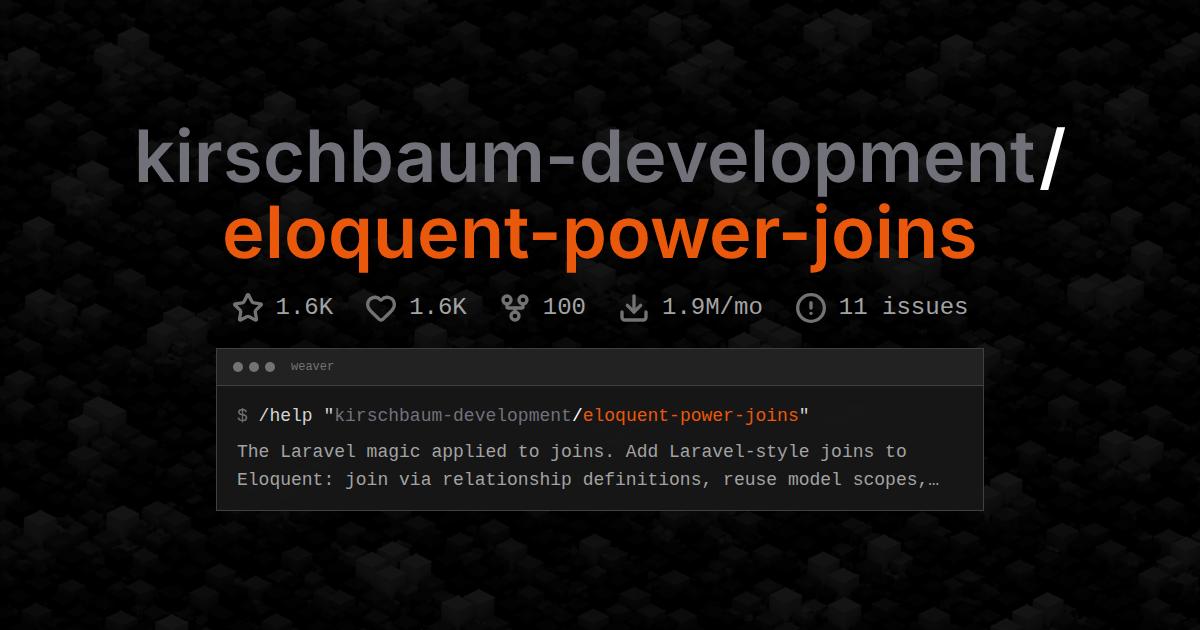 kirschbaum-development/eloquent-power-joins