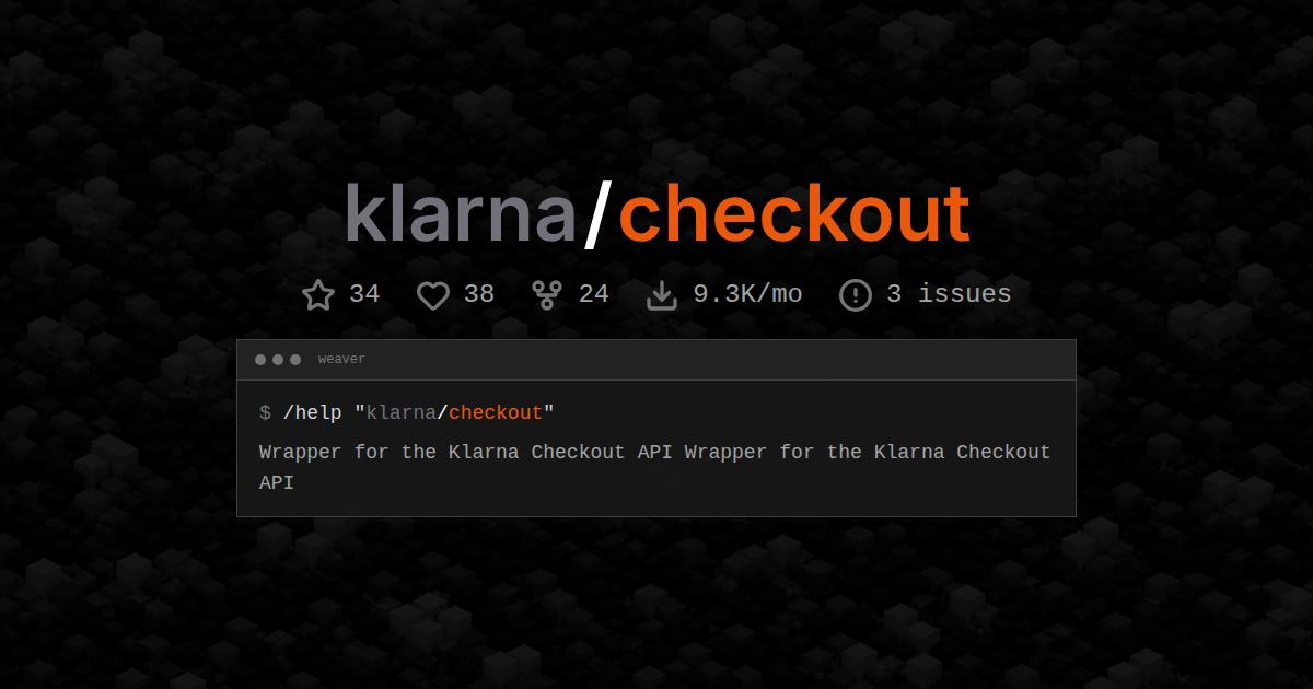 klarna/checkout