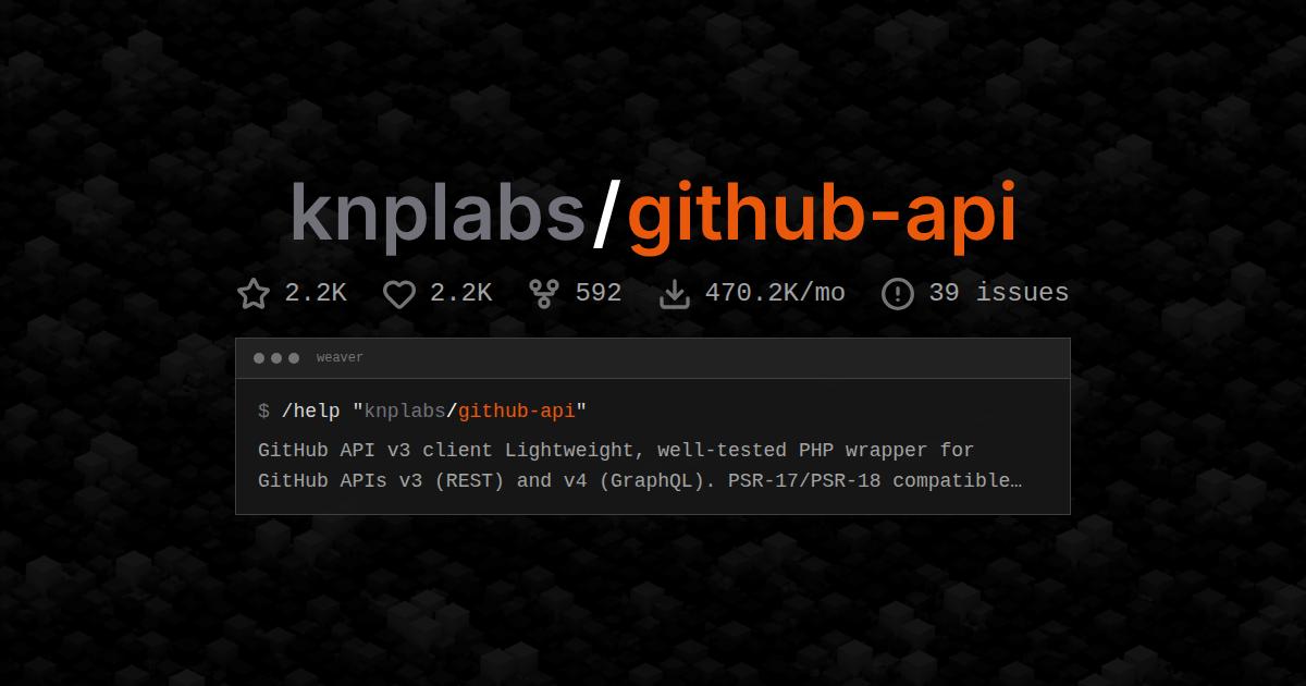 knplabs/github-api
