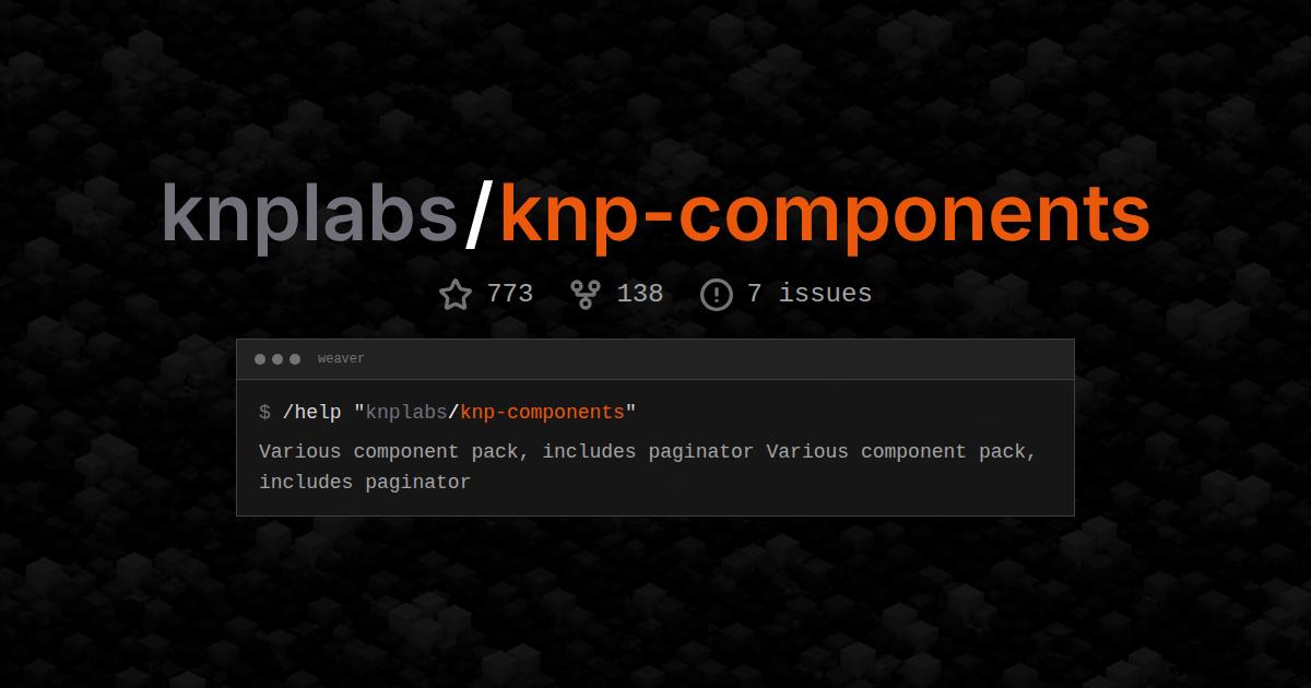 knplabs/knp-components