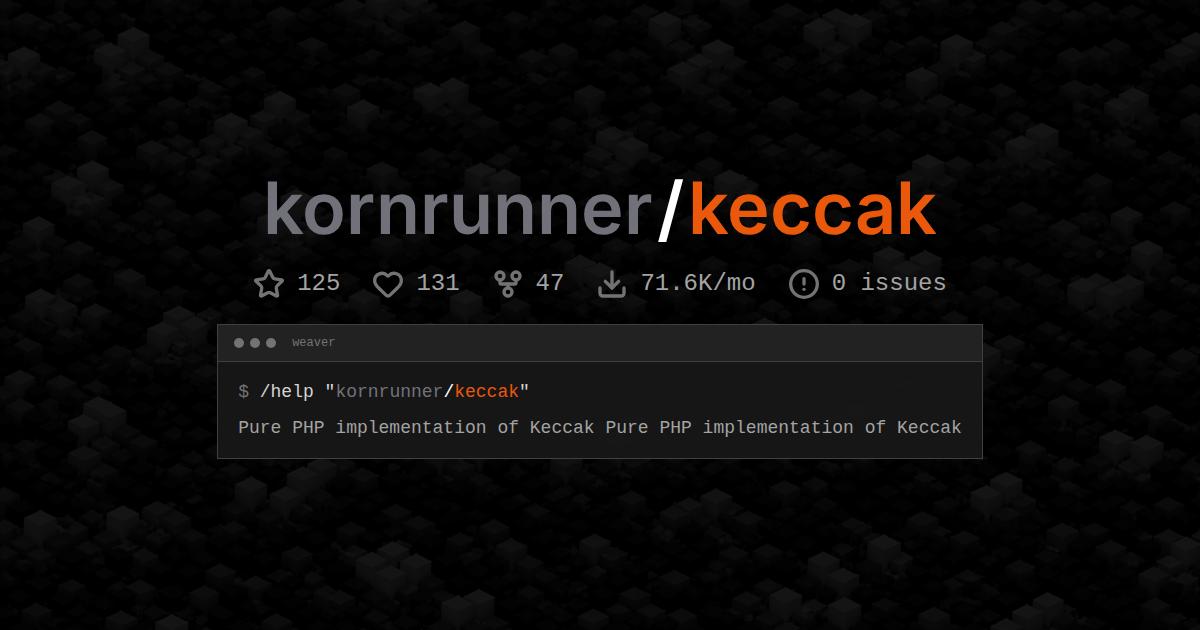 kornrunner/keccak