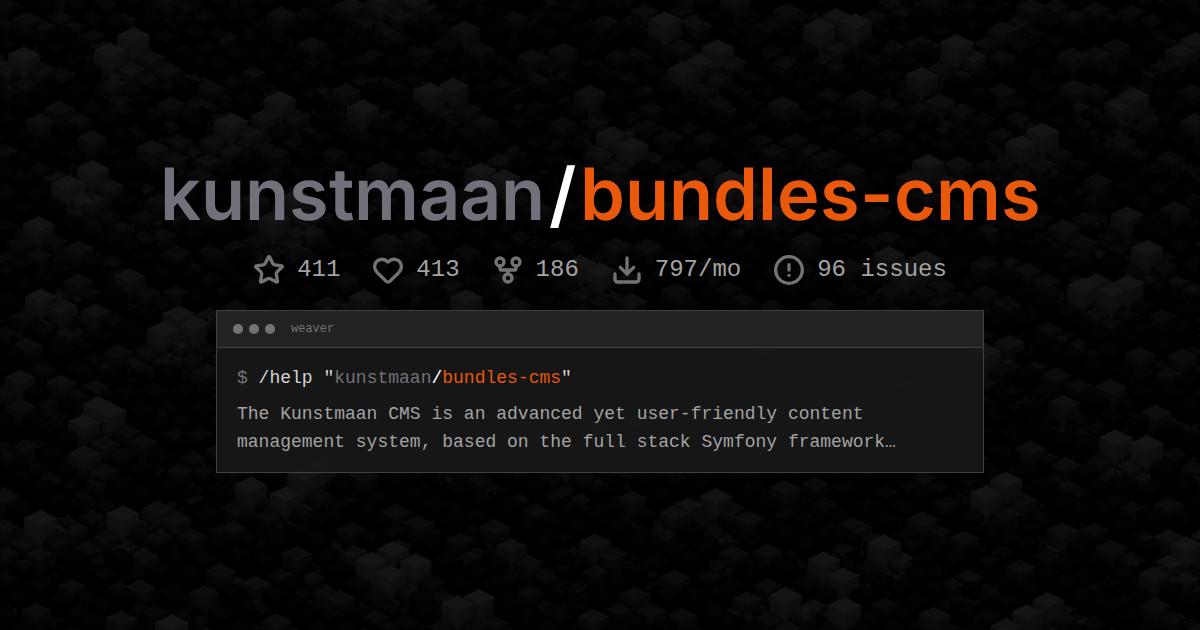 kunstmaan/bundles-cms