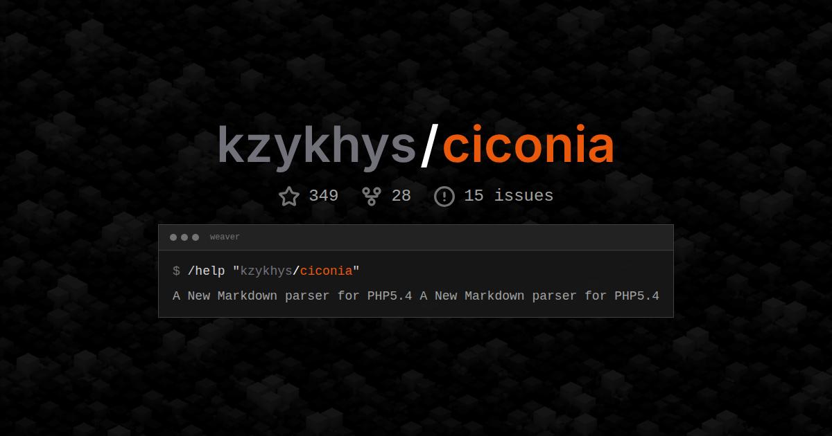 kzykhys/ciconia