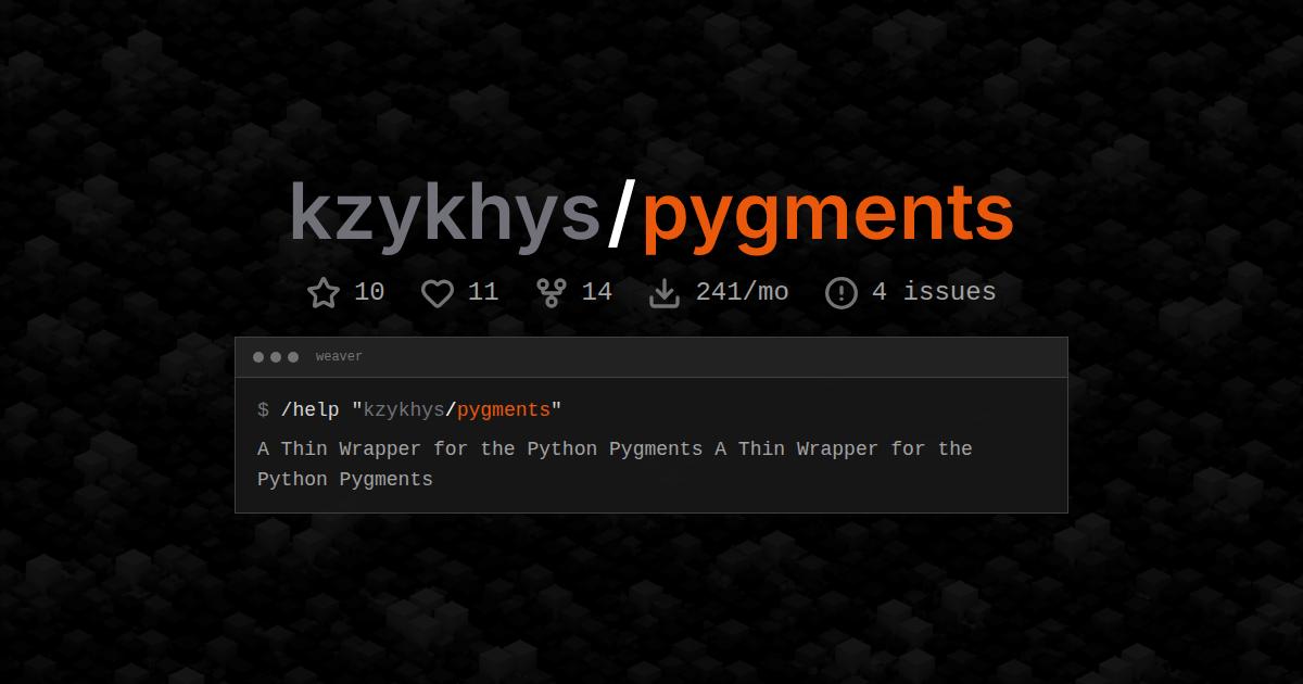 kzykhys/pygments