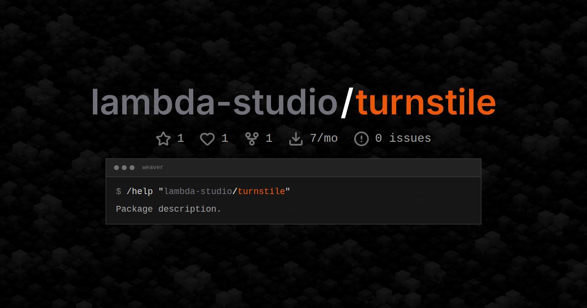 lambda-studio/turnstile