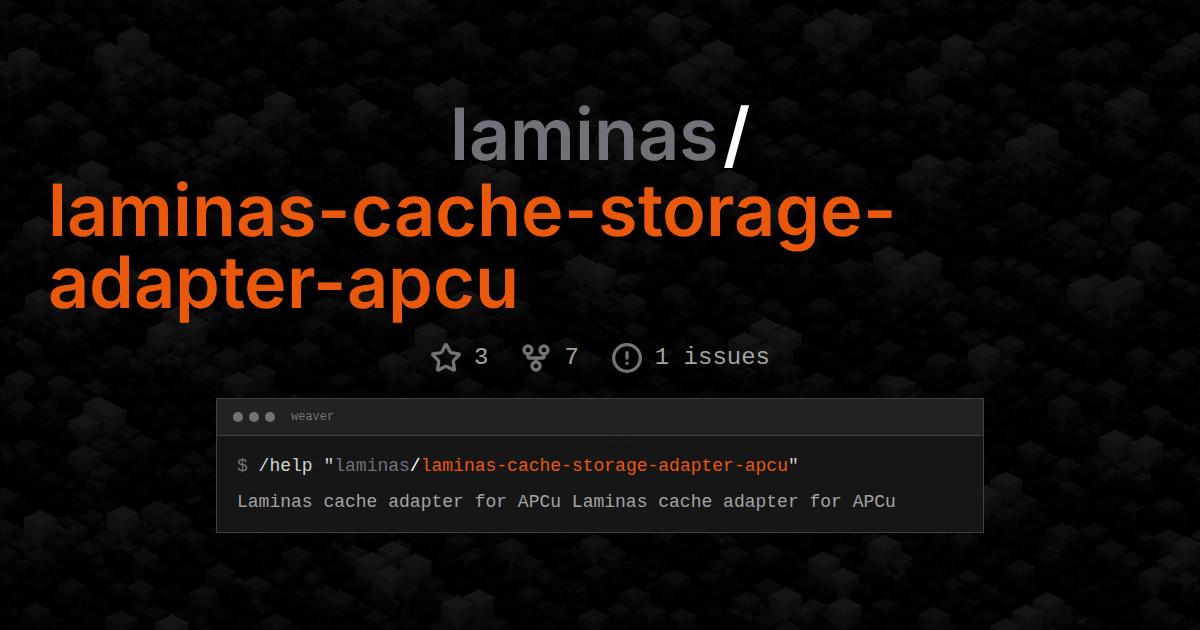 laminas/laminas-cache-storage-adapter-apcu