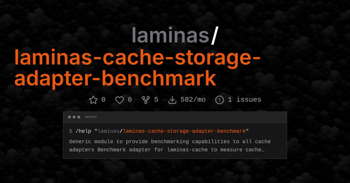 laminas/laminas-cache-storage-adapter-benchmark