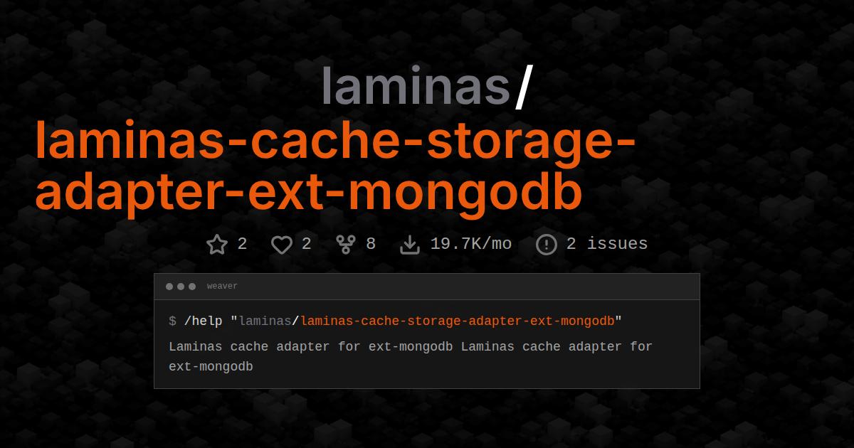 laminas/laminas-cache-storage-adapter-ext-mongodb