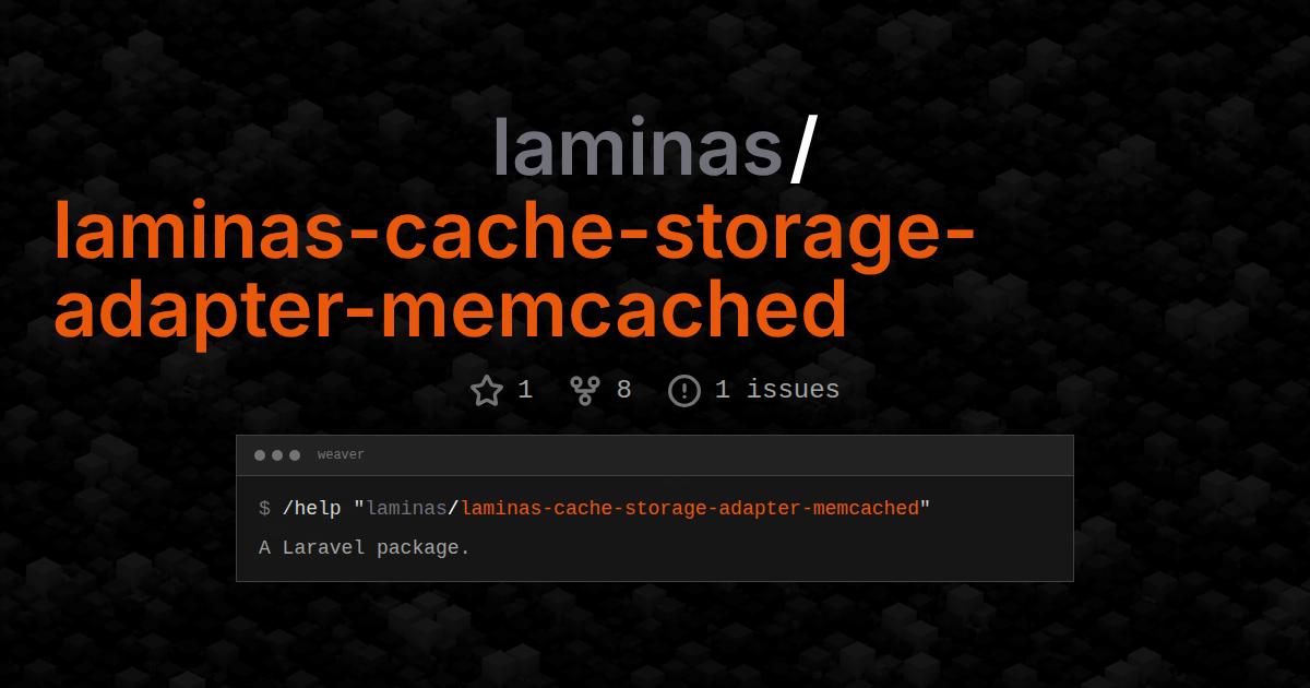 laminas/laminas-cache-storage-adapter-memcached
