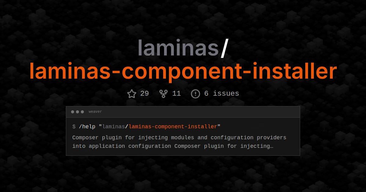 laminas/laminas-component-installer