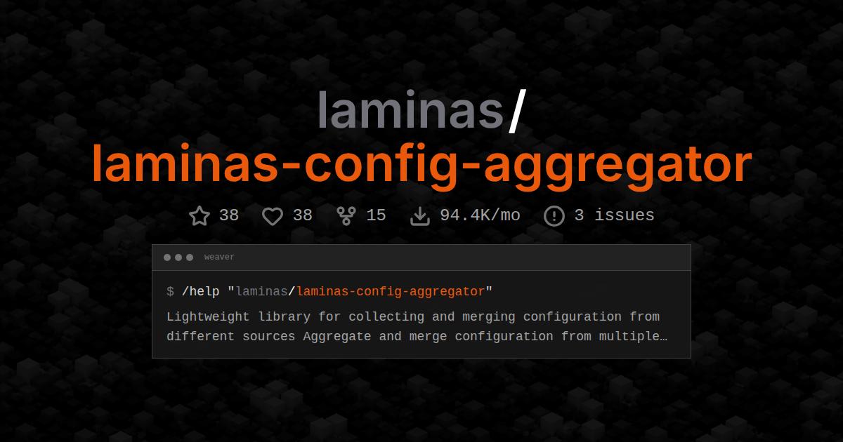laminas/laminas-config-aggregator