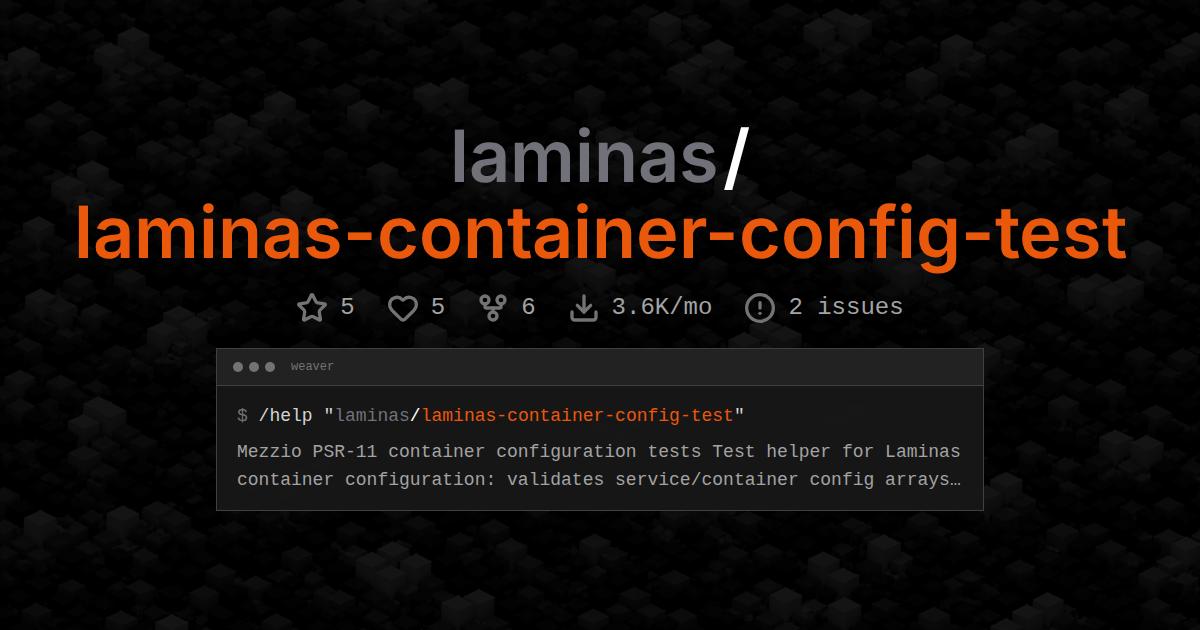 laminas/laminas-container-config-test