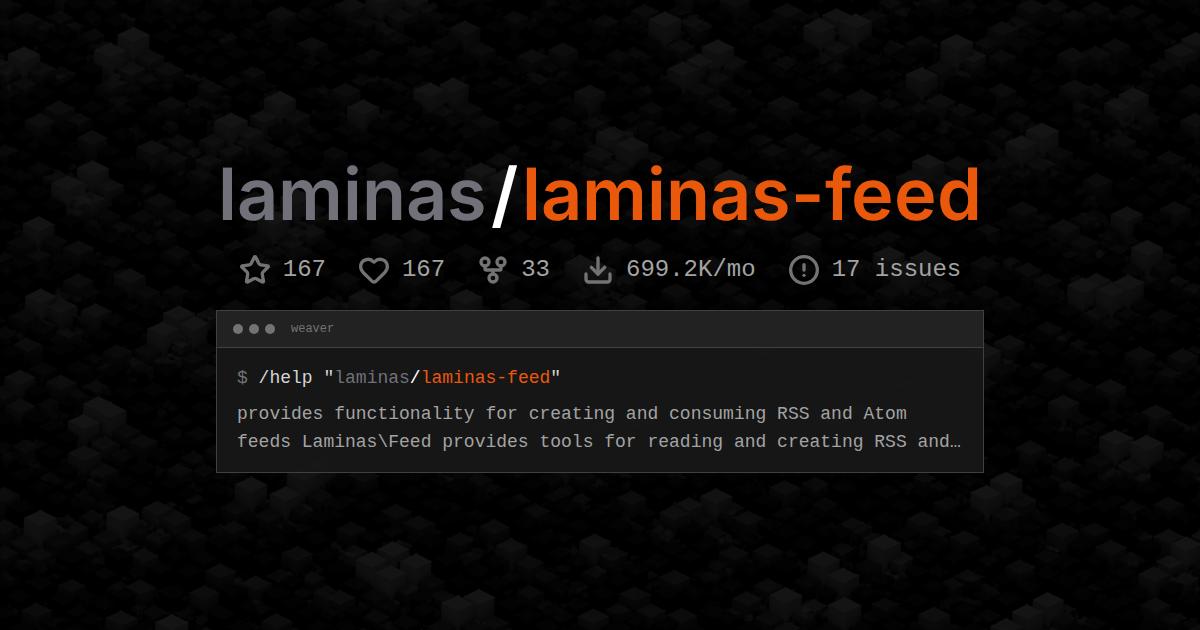 laminas/laminas-feed