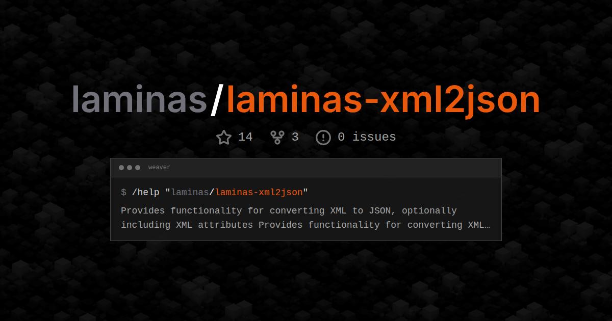 laminas/laminas-xml2json