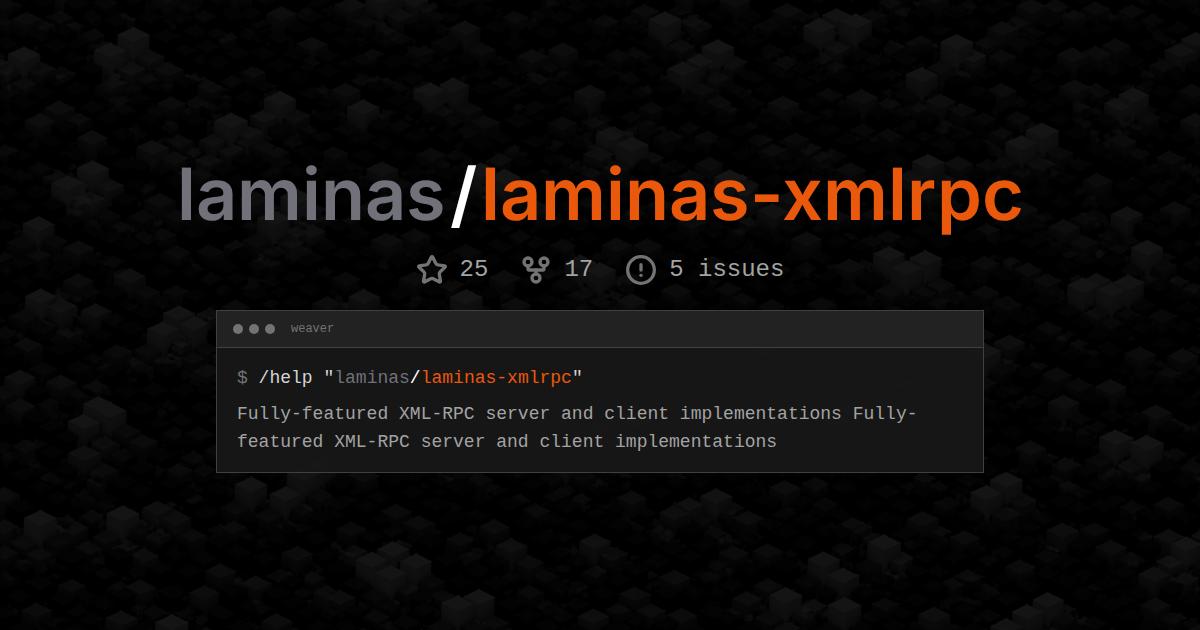 laminas/laminas-xmlrpc