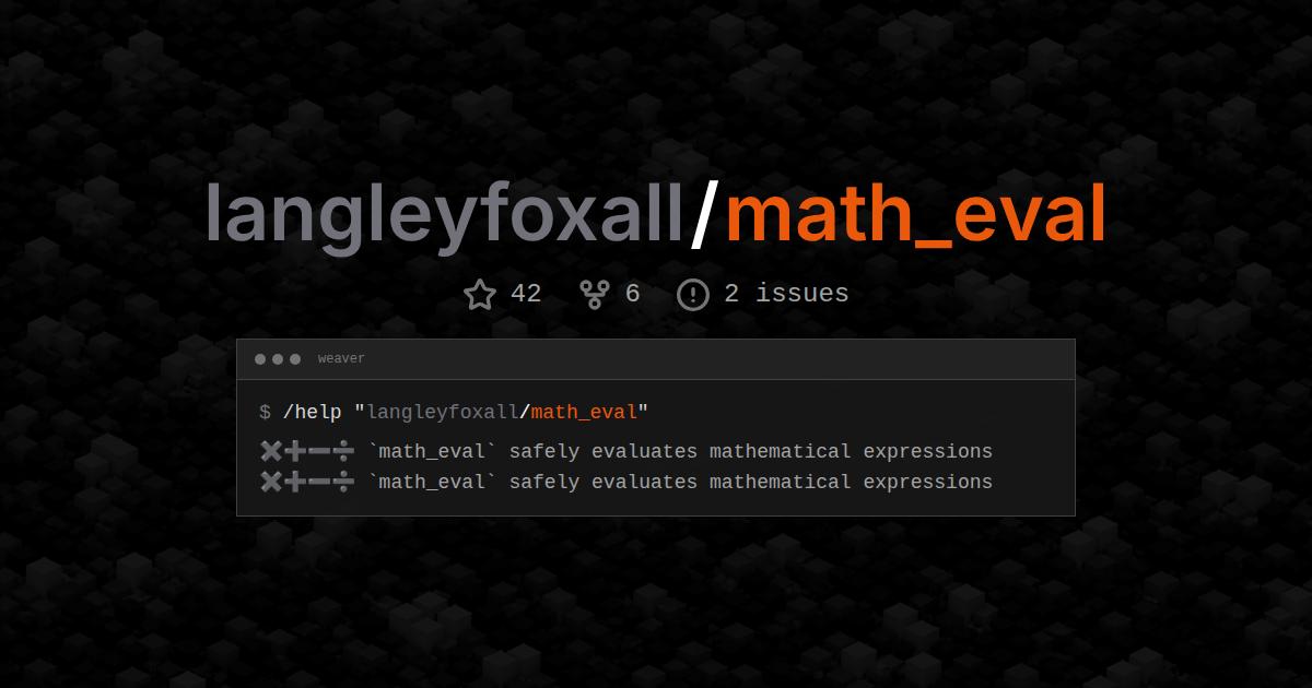 langleyfoxall/math_eval