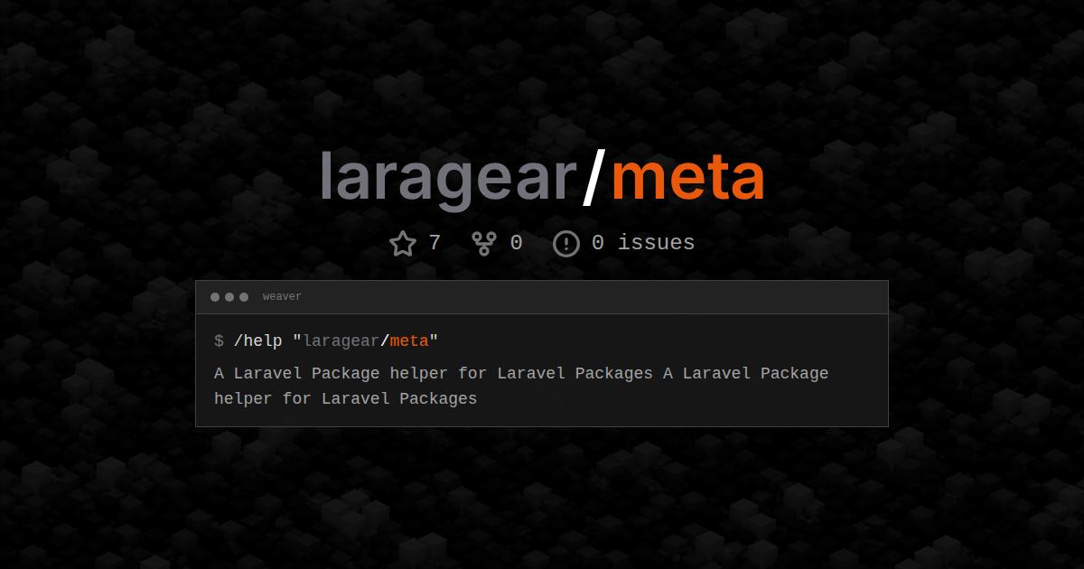 laragear/meta