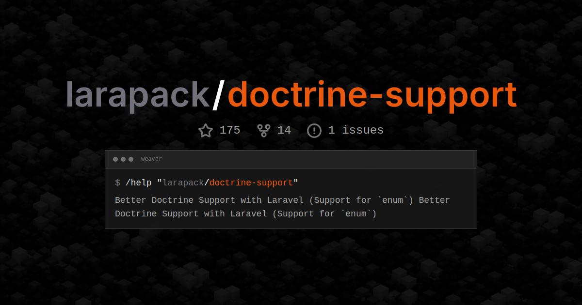 larapack/doctrine-support