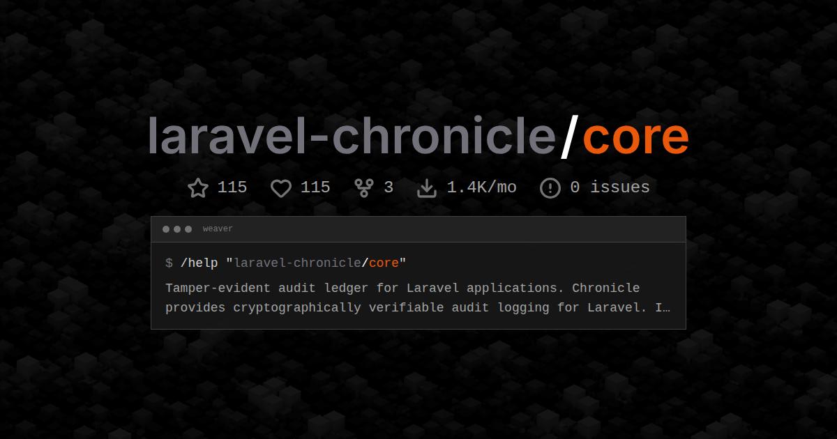 laravel-chronicle/core
