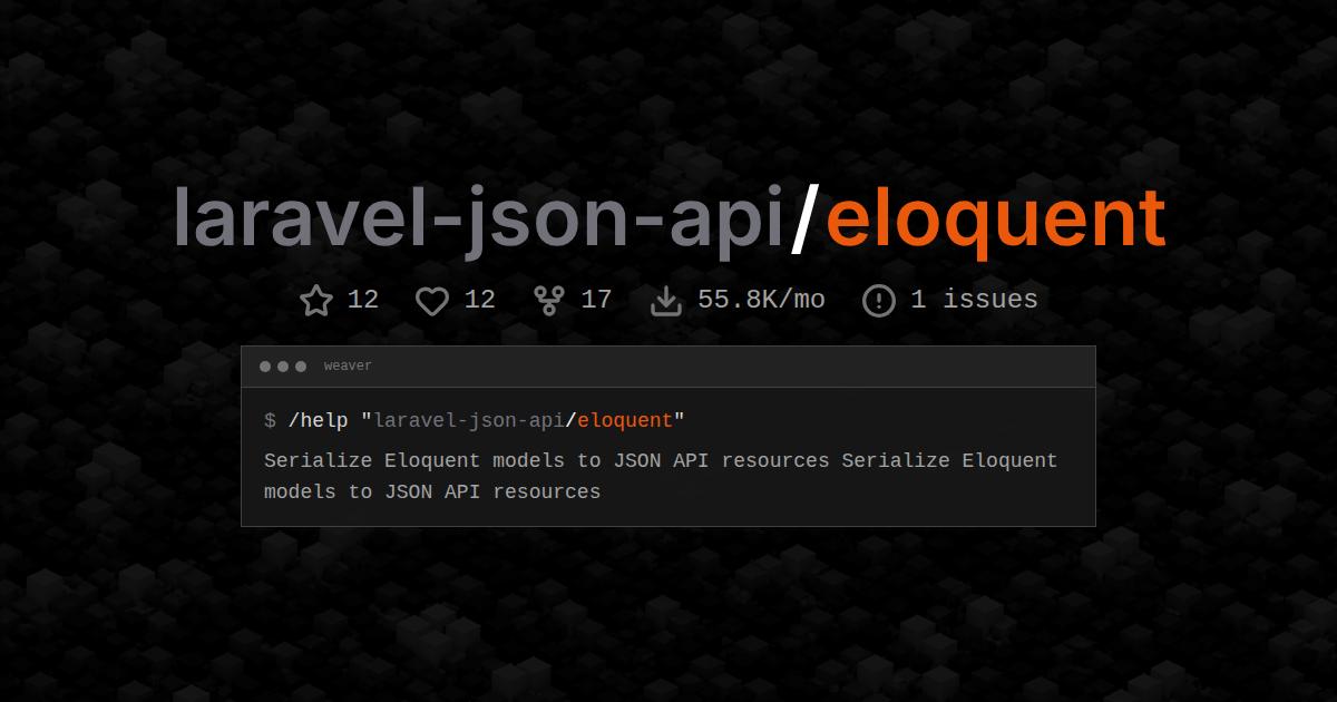 laravel-json-api/eloquent