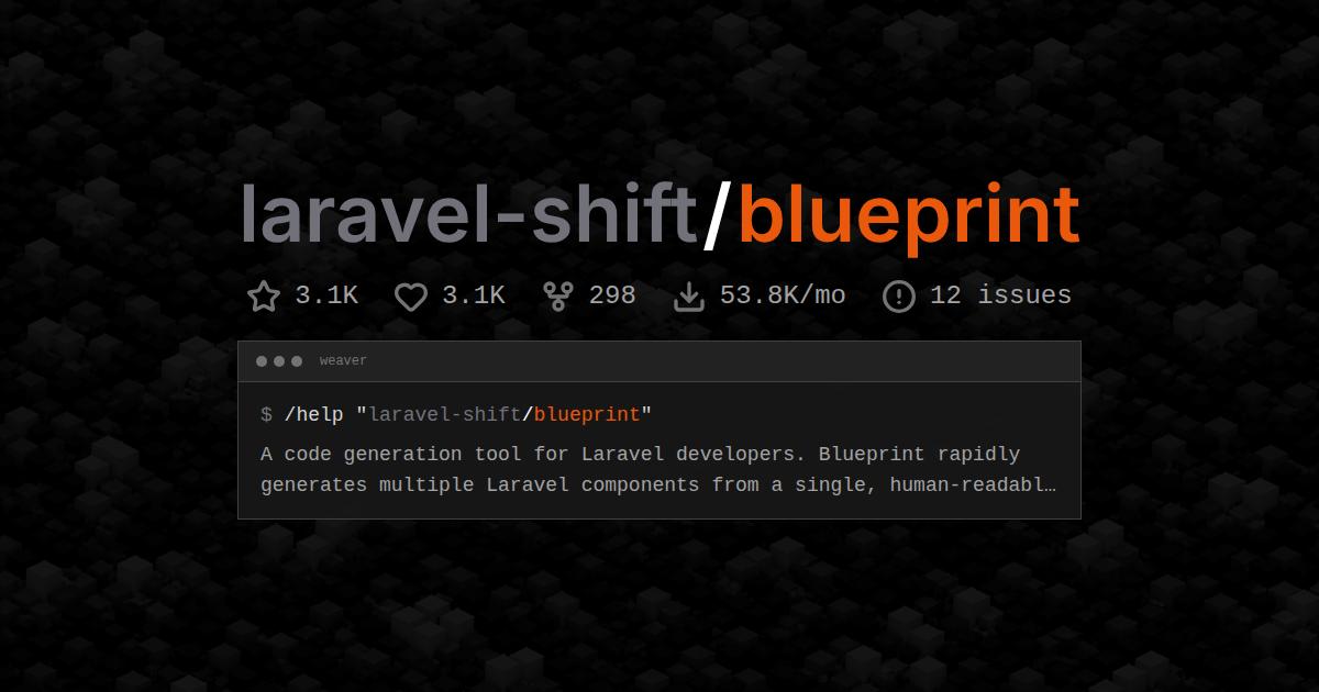 laravel-shift/blueprint