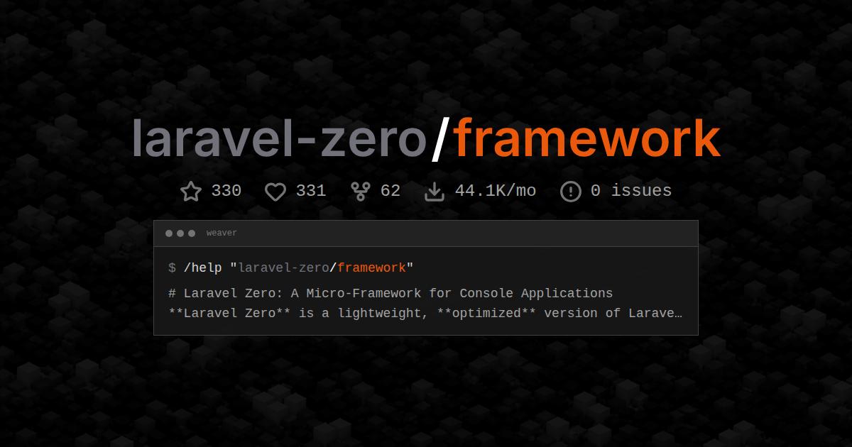laravel-zero/framework