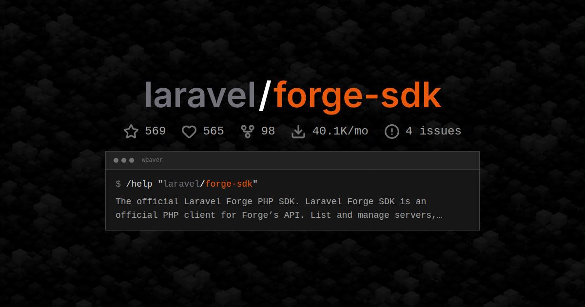 laravel/forge-sdk