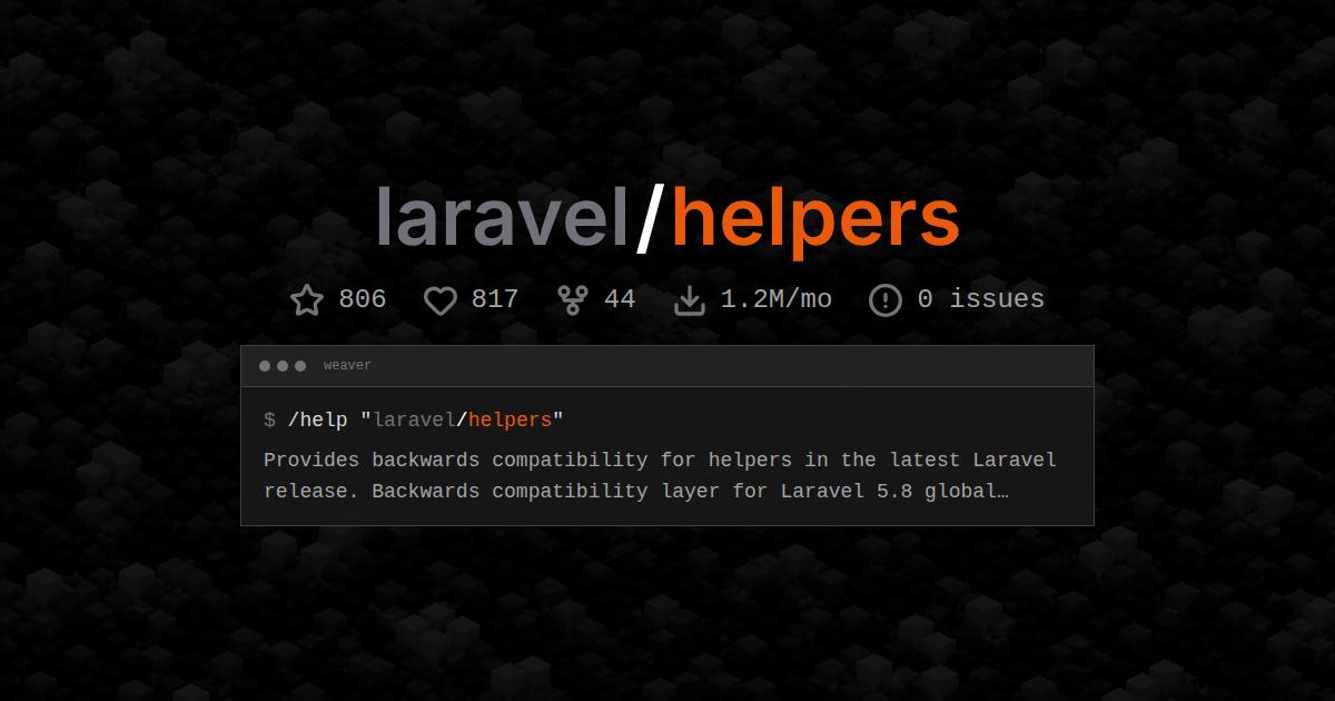 laravel/helpers