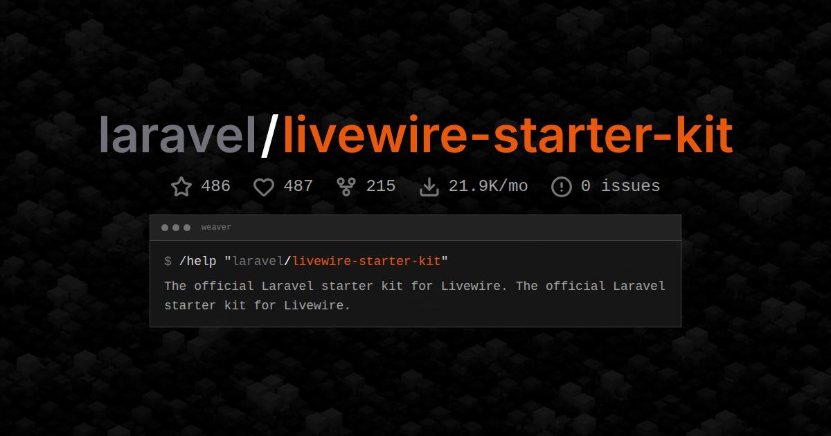 laravel/livewire-starter-kit