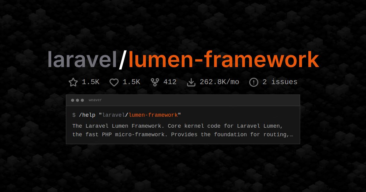 laravel/lumen-framework