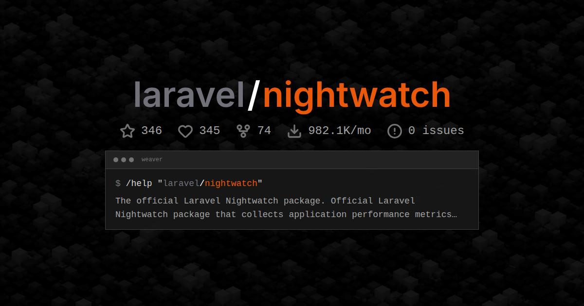 laravel/nightwatch