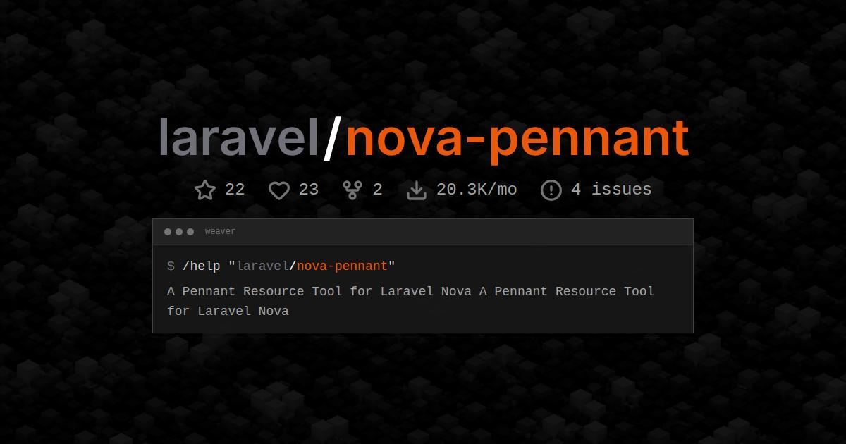 laravel/nova-pennant