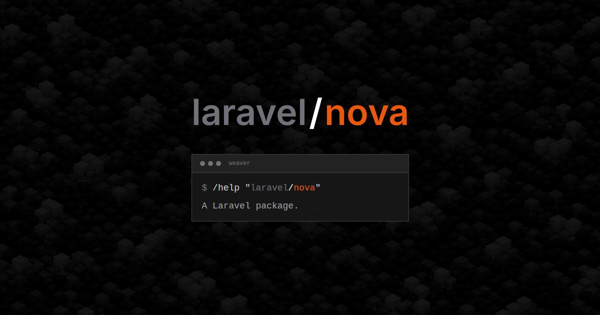 laravel/nova