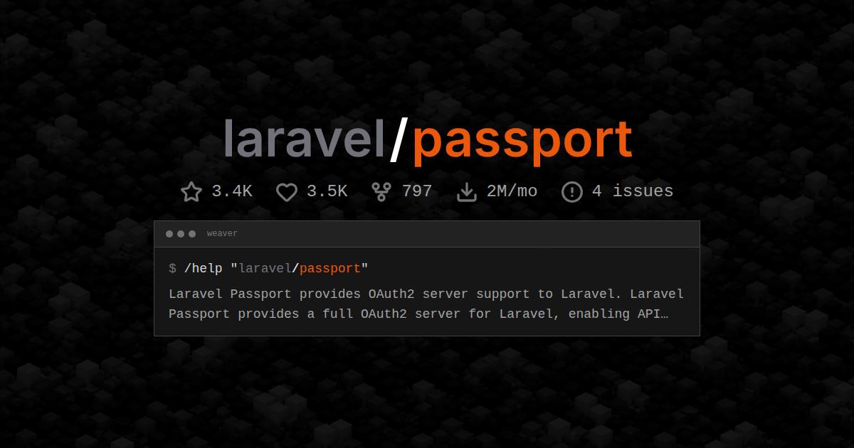 laravel/passport