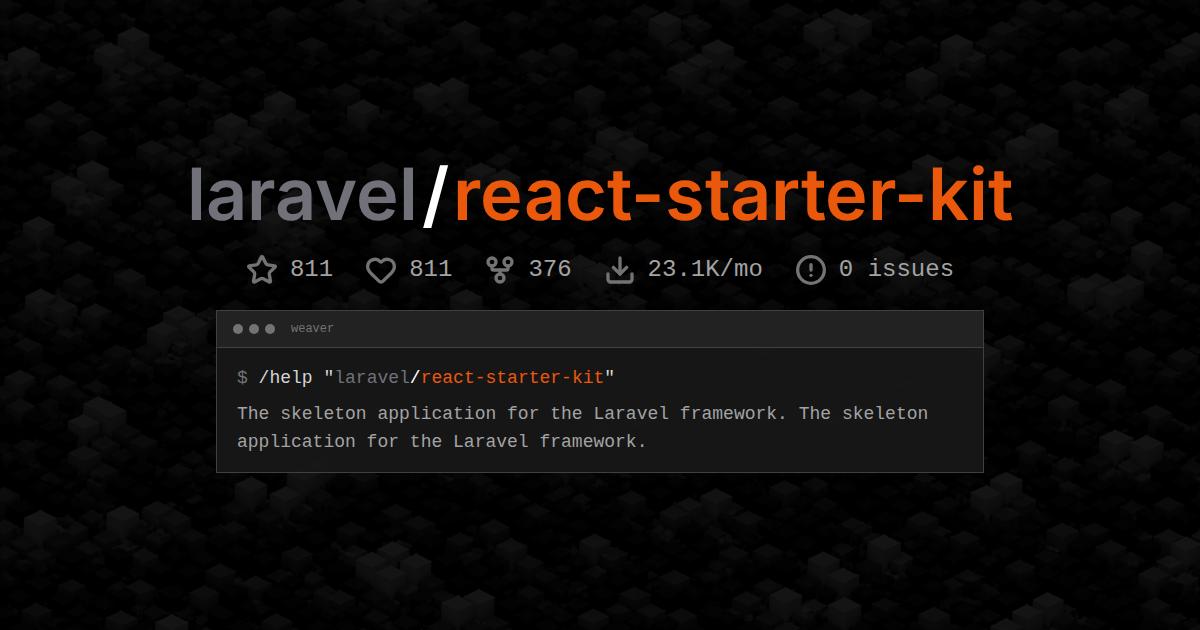 laravel/react-starter-kit