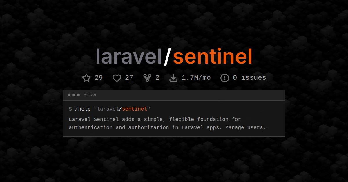 laravel/sentinel