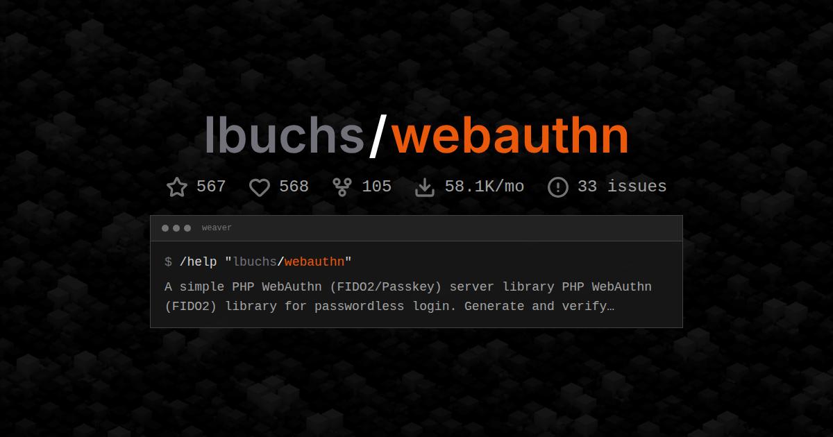 lbuchs/webauthn